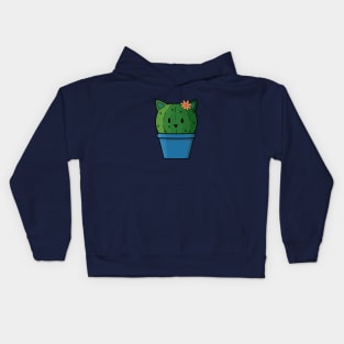 Cute Cattus Cactus in Pot Kids Hoodie